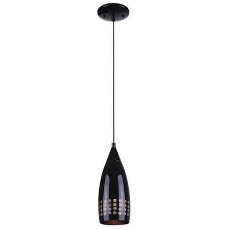 BRIGHTBOMB One Light Mini Pendant; Black BR930786